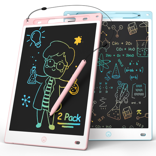 2PACK LCD Writing Tablet (Pink＆Blue),Toddler Drawing Board Toys for Kids Learning & Education,10in Erasable Drawing Doodle Board,Toddler Birthday Gift for Boys Girls 3 4 5 6 7 8 Year Old